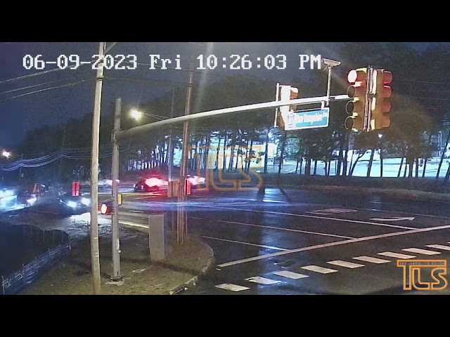 Multi-vehicle accident caught on video