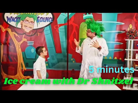 Science Experiments for kids Ice Cream with Dr. Shnitzel's Wacky Science