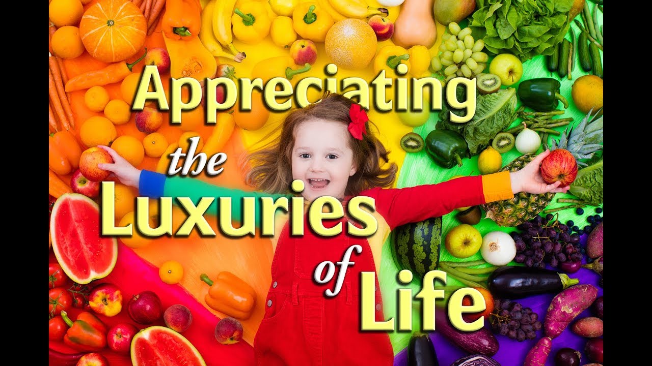 Appreciating the Luxuries of Life