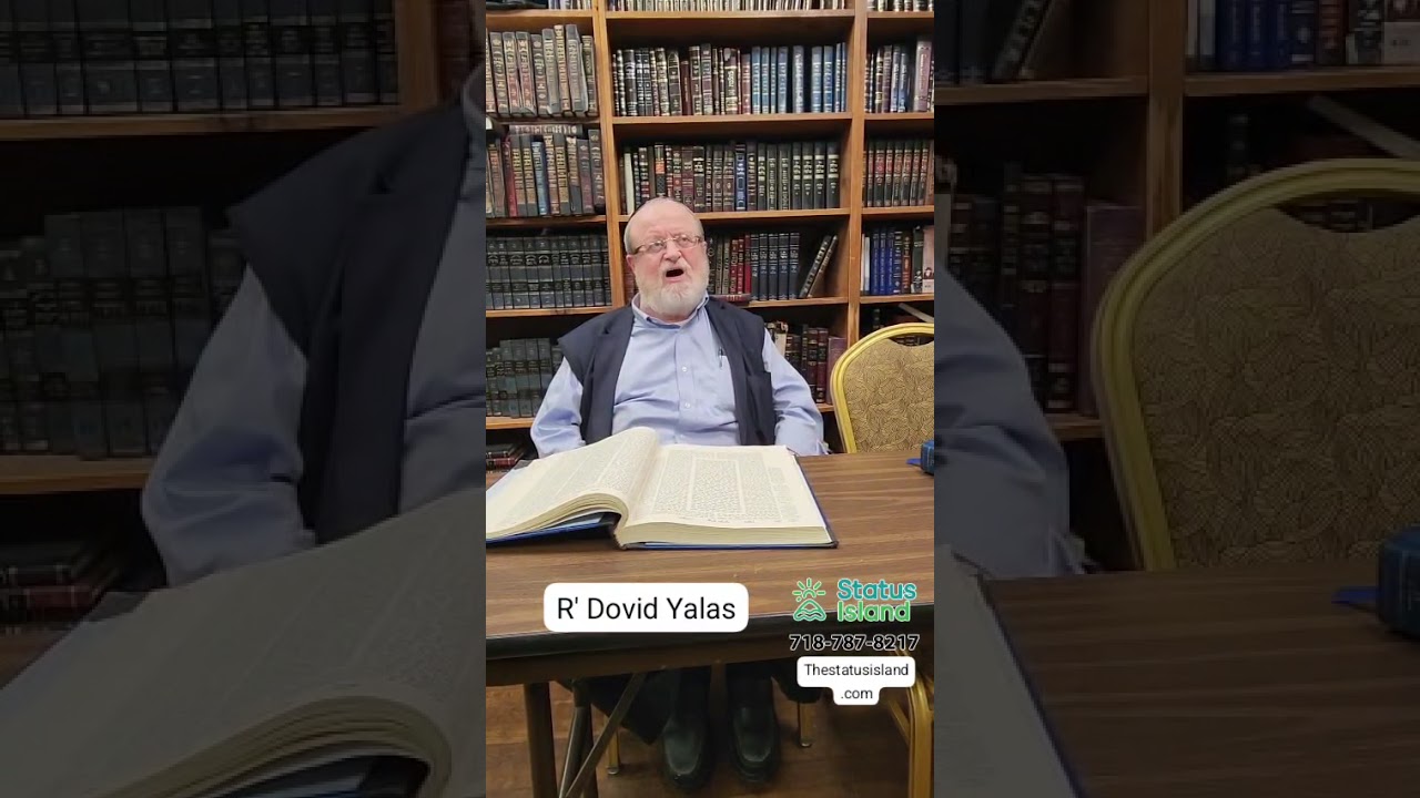 Advice to younger self. R' Dovid Yalas.Thestatusisland.com