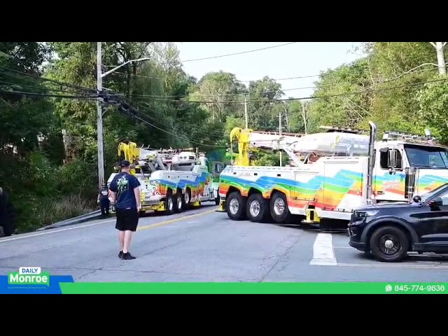 Truck rollover on Route 208 near Stonegate Dr.