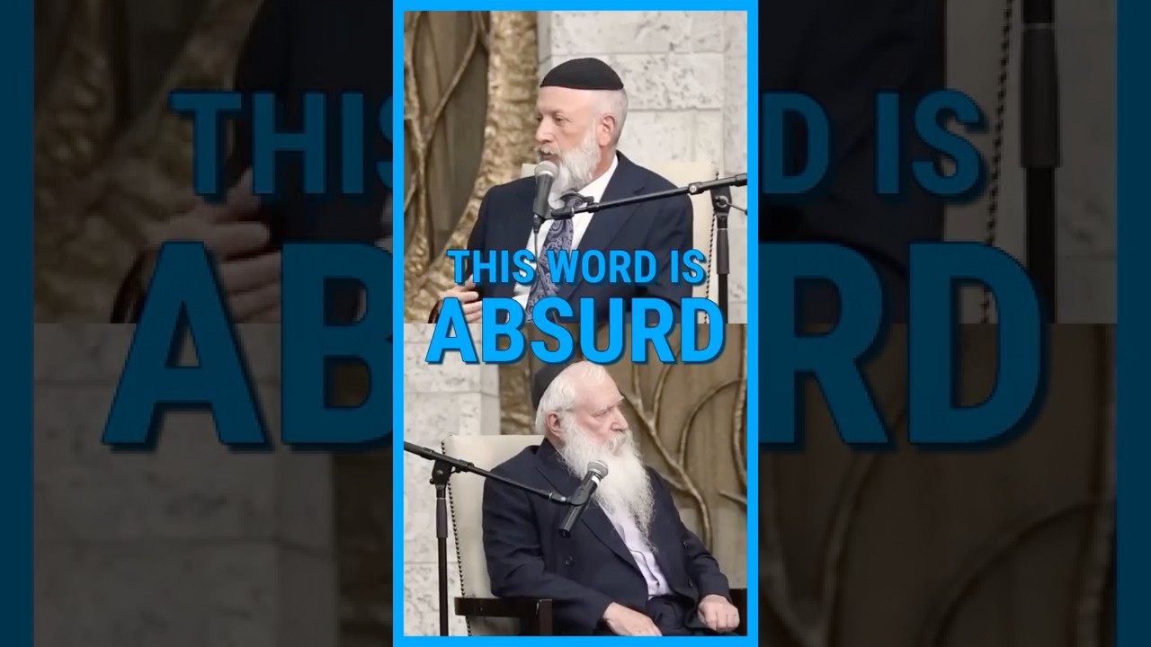 This word is ABSURD (w/ @manisfriedman  and @RabbiYoniKatz