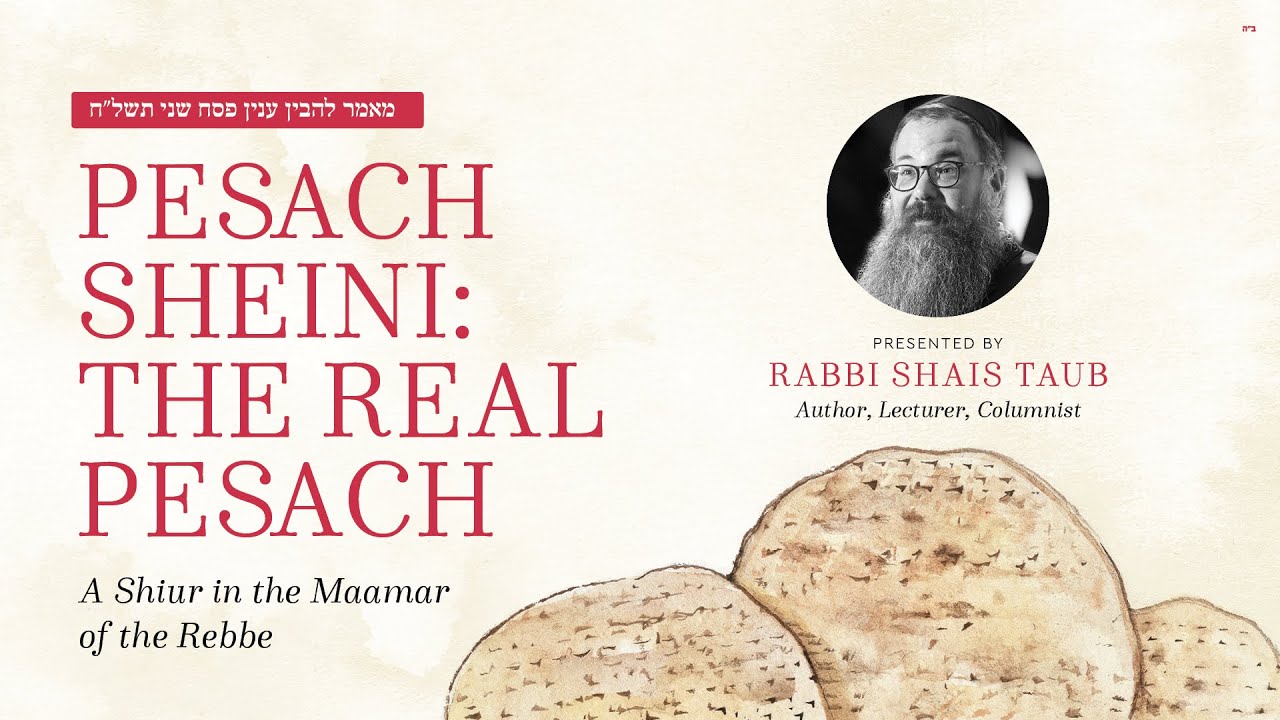 Text-Based Study of a Maamar on Pesach Sheini with Rabbi Shais Taub