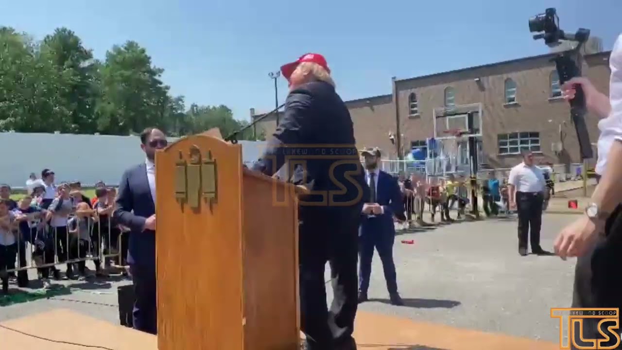 ‘Donald Trump’ visits Camp B’lev Echad in Lakewood