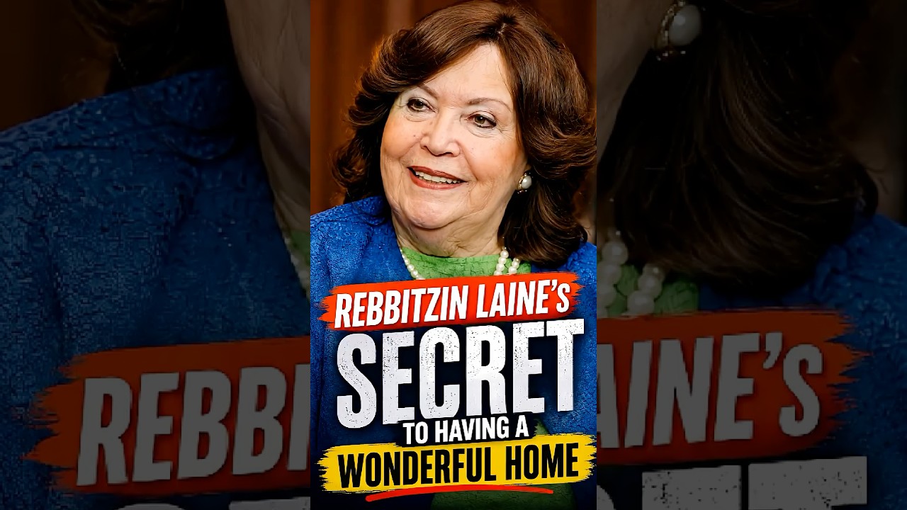 Rebbitzin Laine Reveals the Key to a Happy Home 🔑❤️ #HomeAdvice #JewishLife #Shorts