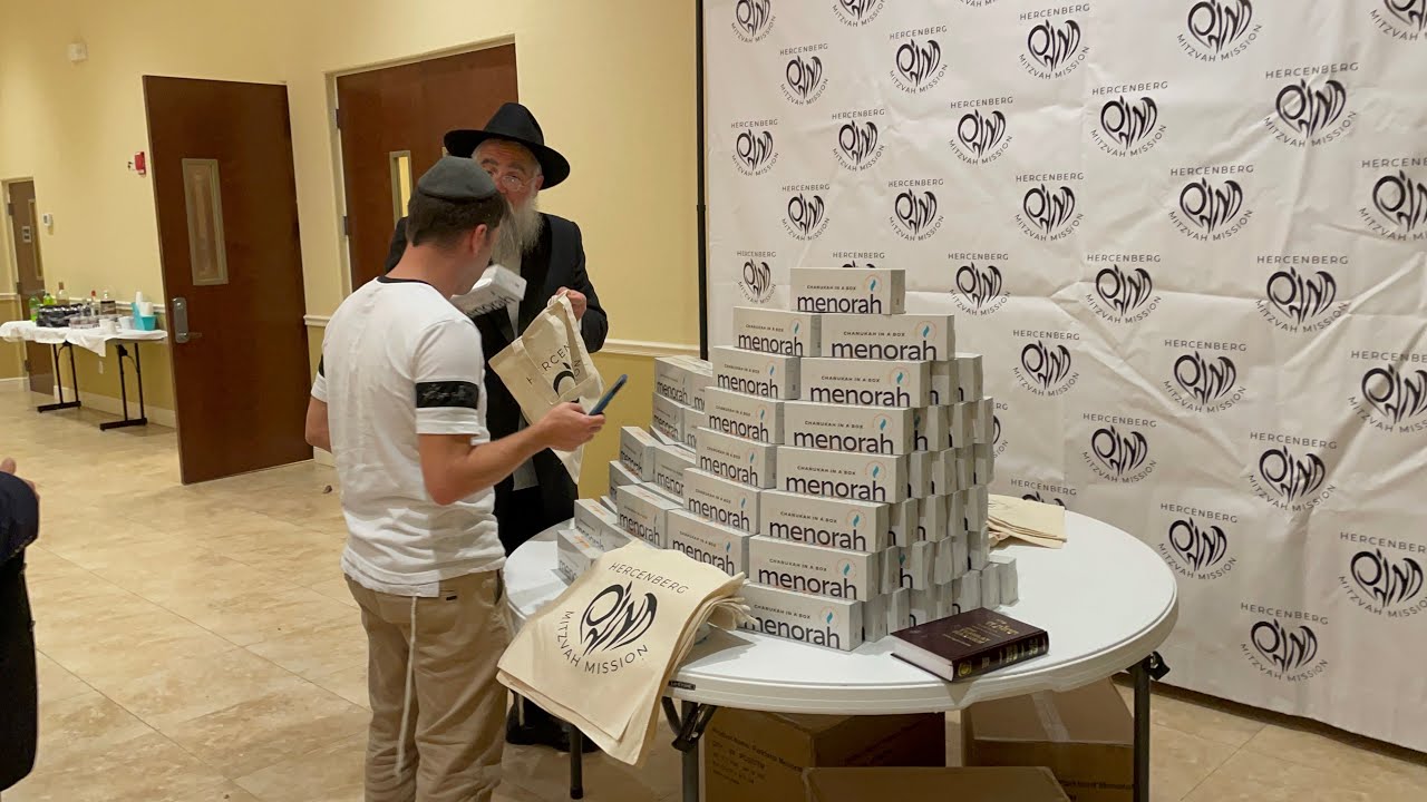 Hercenberg Mitzvah Mission Chanukah Ambassador of Light Chabad Lubavitch of Southwest Florida