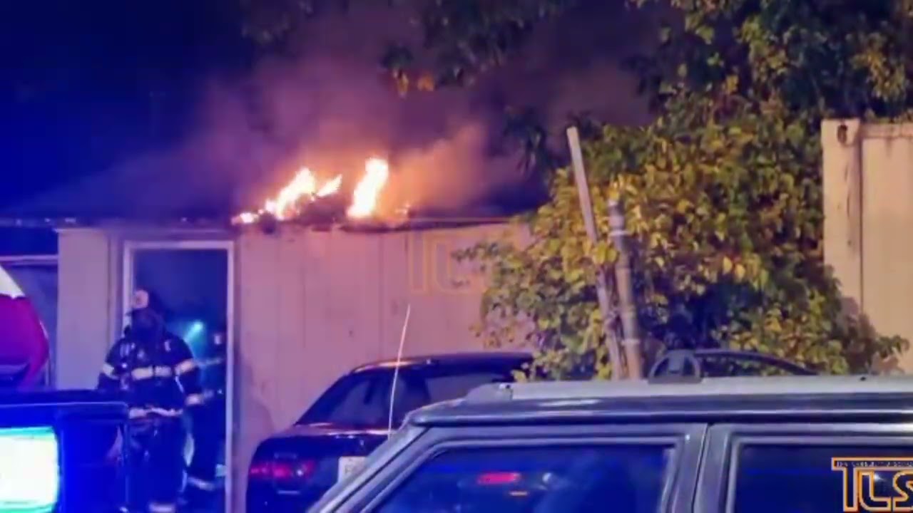 Garage fire in Lakewood