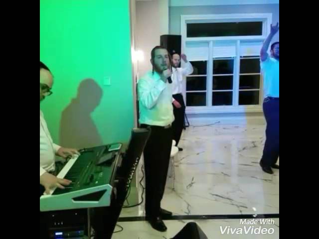 Chaim Green with the tanzers