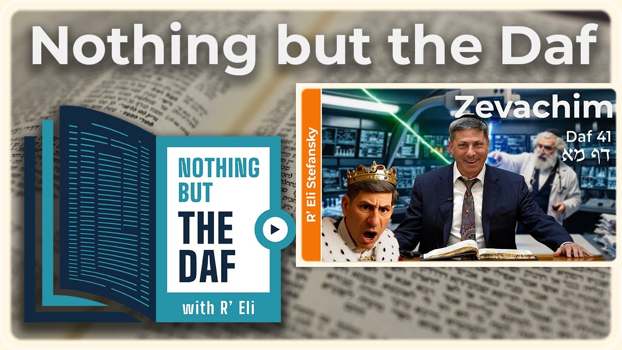 CHAZARAH - Zevachim Daf 41 | "Nothing but the Daf" with R' Eli Stefansky