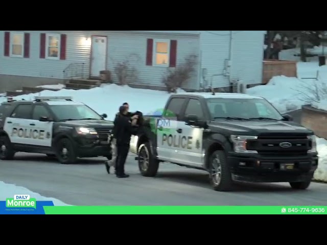 Monroe PD and State Police respond to domestic incident on King Street; three people were arrested.