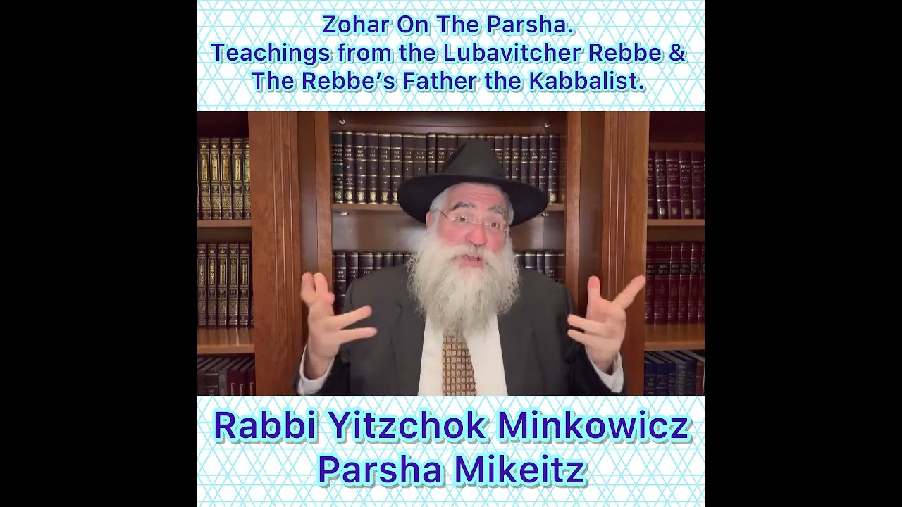 Zohar Parsha Mikeitz The Lubavitcher Rebbe & Rebbe’s Father Kabbalist. By Rabbi Yitzchok Minkowicz