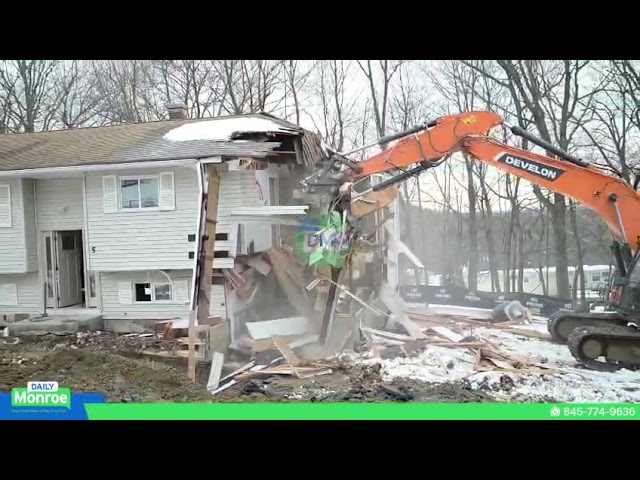 Two homes on Green Road in South Blooming Grove were torn down for new development.