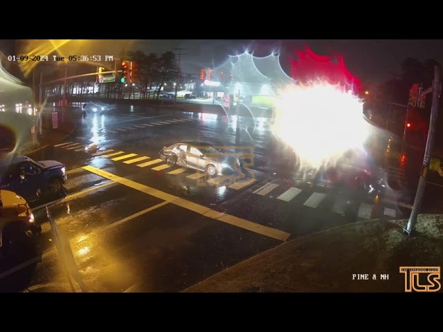 Surveillance Video Captures Accident