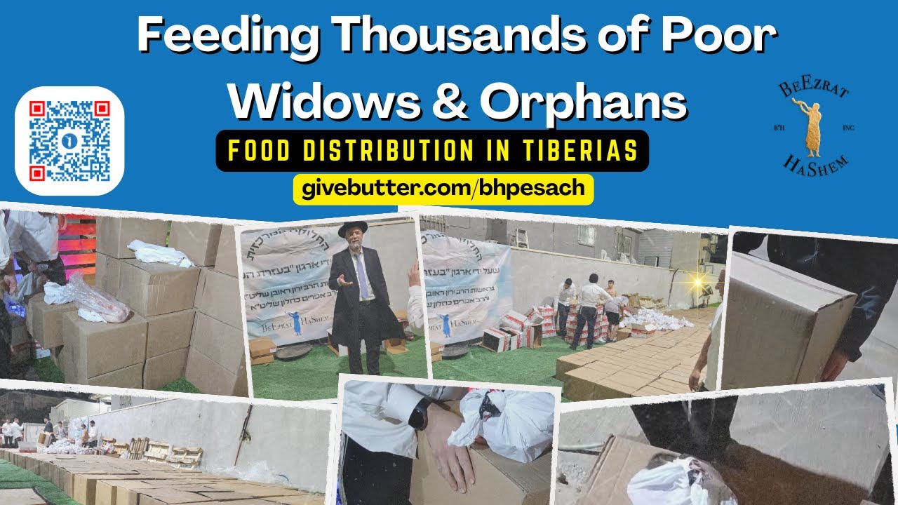 Feeding Thousands of Poor Widows & Orphans | Food distribution in TIBERIAS