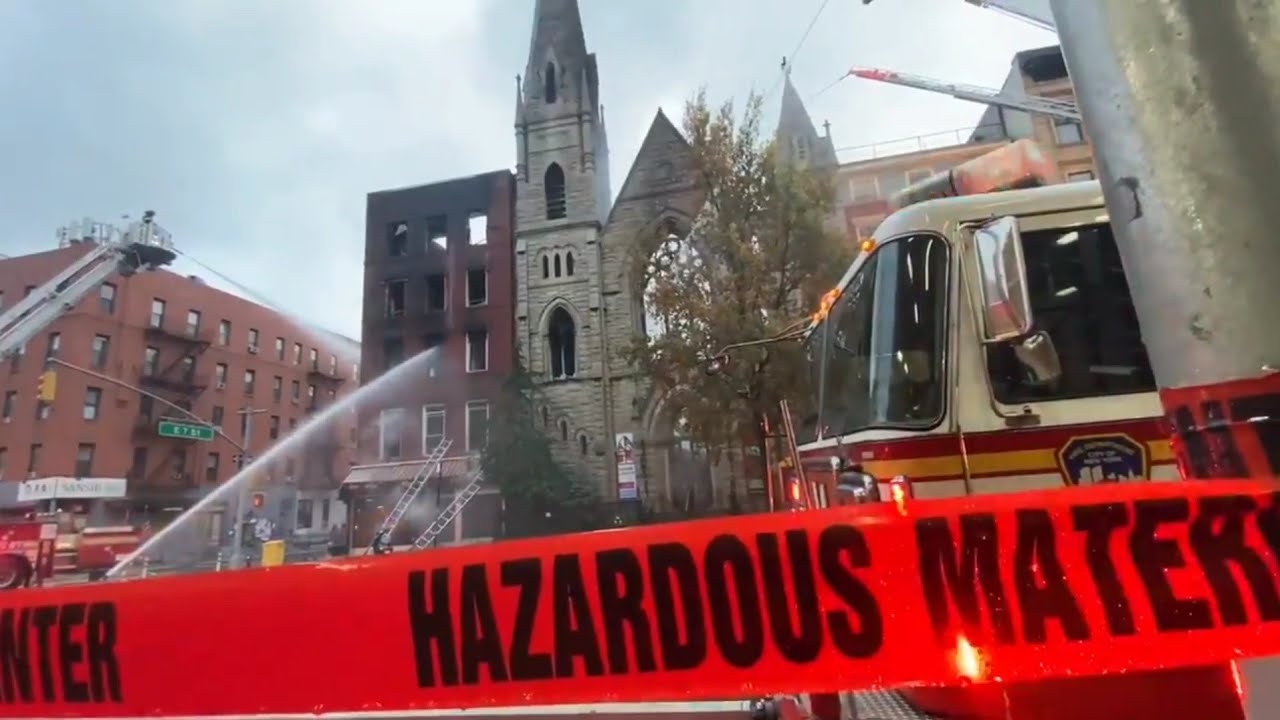 Massive 6 Alarm Fire Destroyed Historic East Village Church, 128 Years Old In NYC