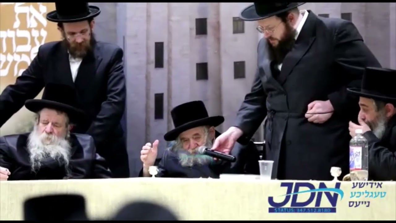 Chernobil Rebbe Speaks In Boro Park At A Fundraiser For A New Yeshiva In Elad - Adar II 5782