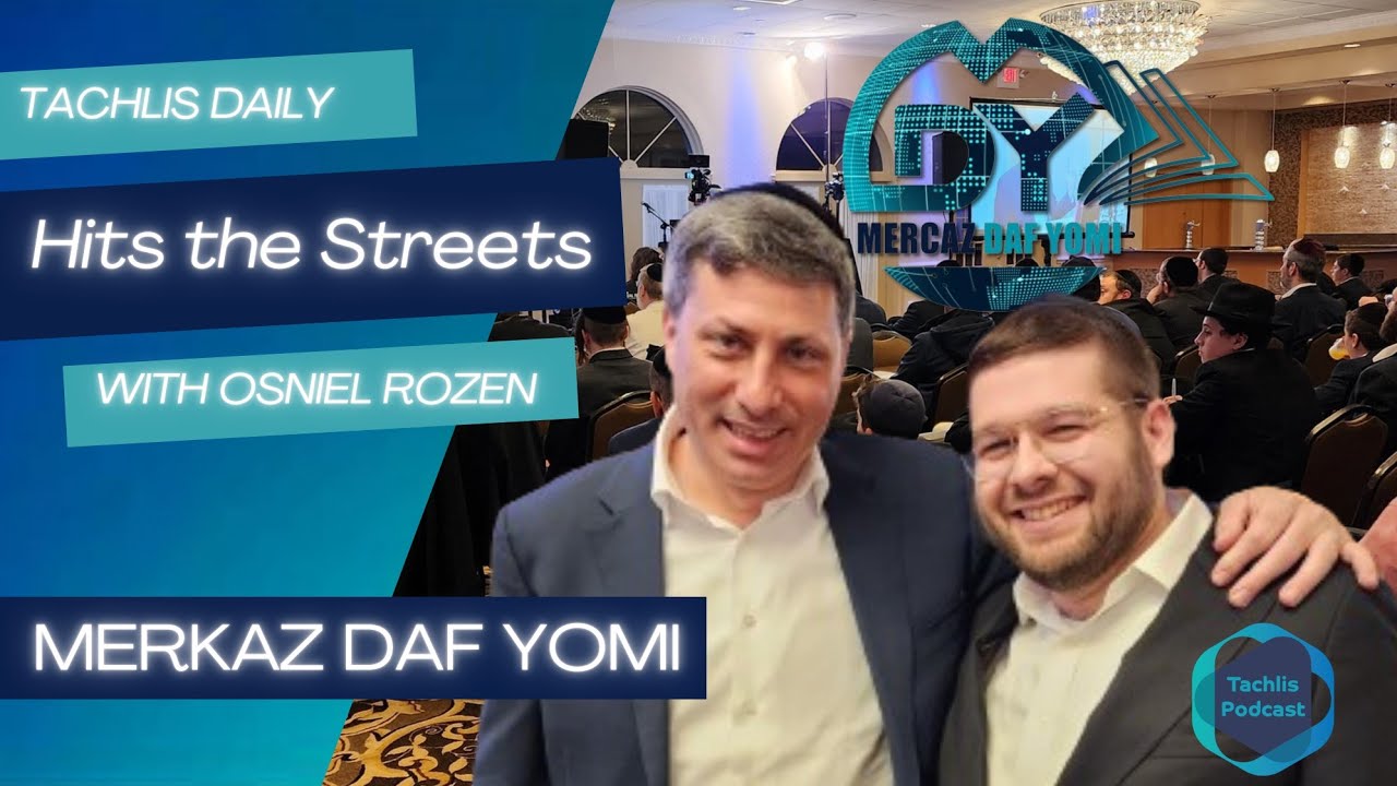 Tachlis Hits the Streets at MDY Shiur | Osniel Rozen