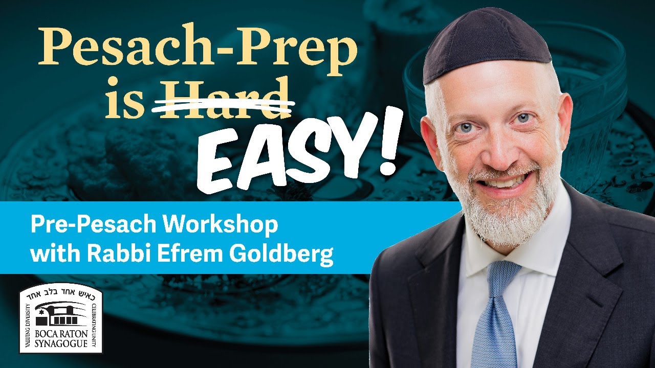 Pre-Pesach Workshop 2025/5785