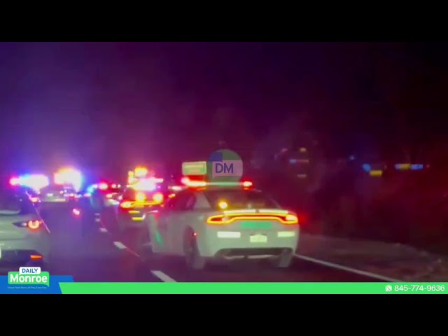 A rollover accident on the Palisades Parkway Southbound.