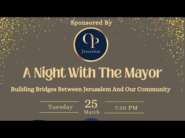 A Night With The Mayor Recap