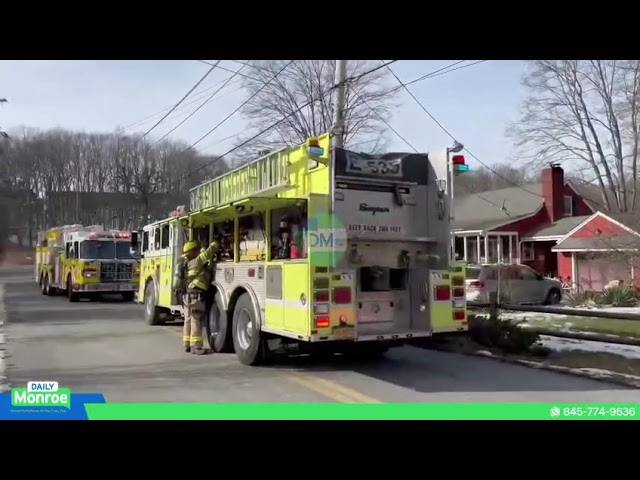 Monroe Police responded to a report of smoke coming from a house on Forest Avenue
