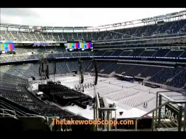Preparations at Metlife Stadium for 12th Siyum Hashas