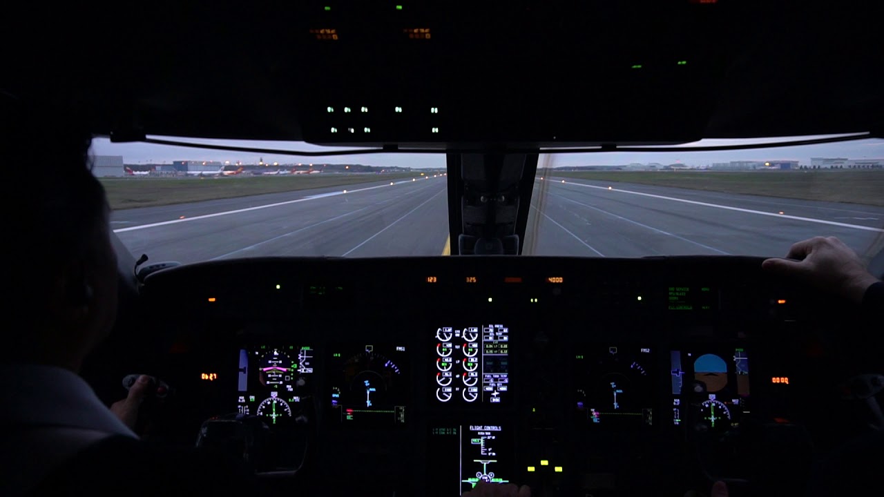 GV Jumpseat View Of Landing In Toulouse