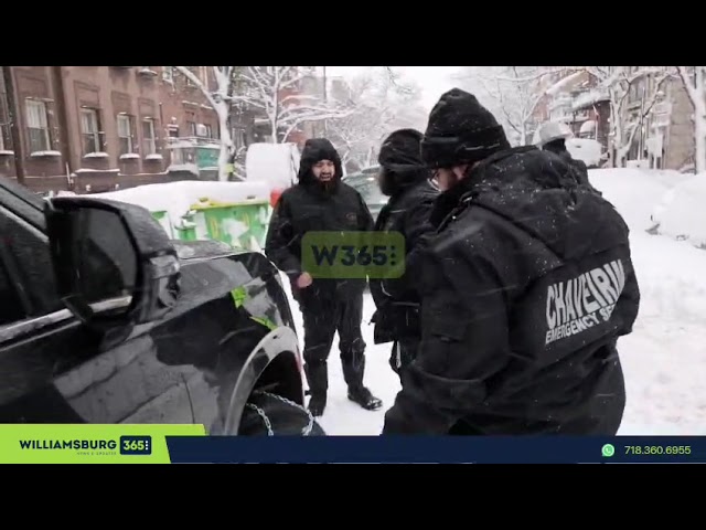 Chaverim Assisting Residents and Drivers During Last Week’s Blizzard