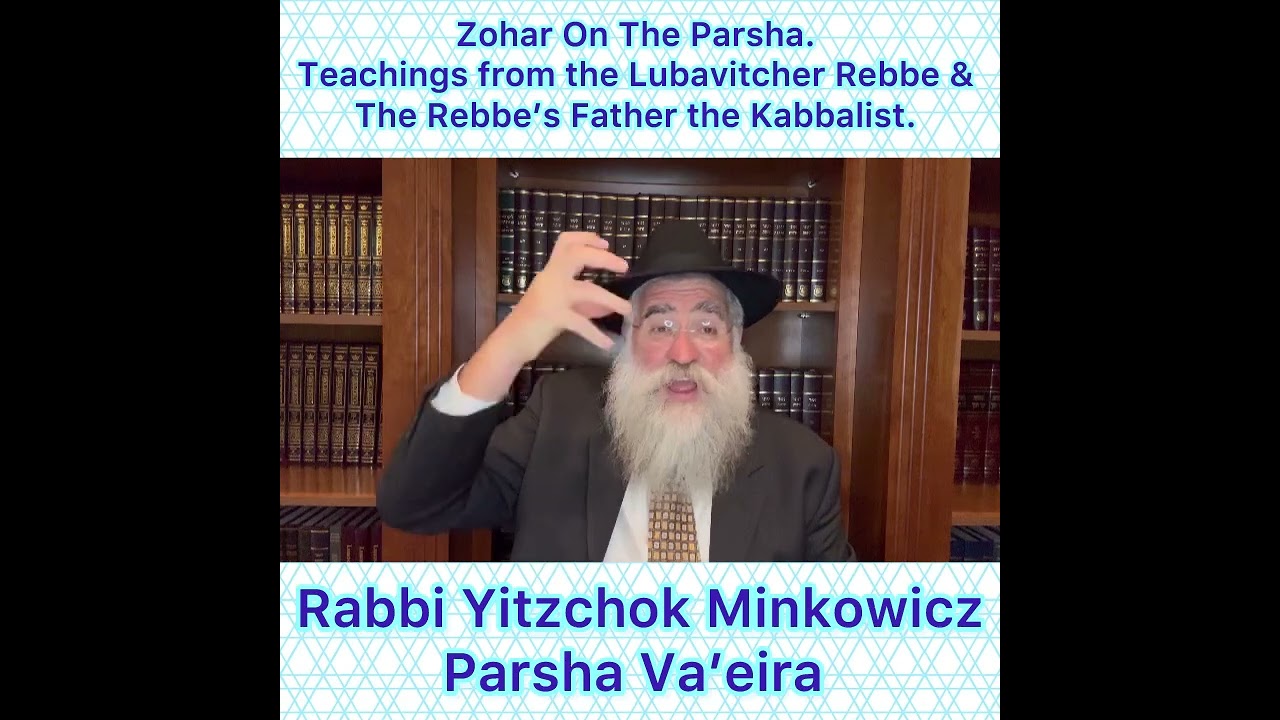 Zohar Parsha Va’eira. Lubavitcher Rebbe & Rebbe’s Father Kabbalist. By Rabbi Yitzchok Minkowicz