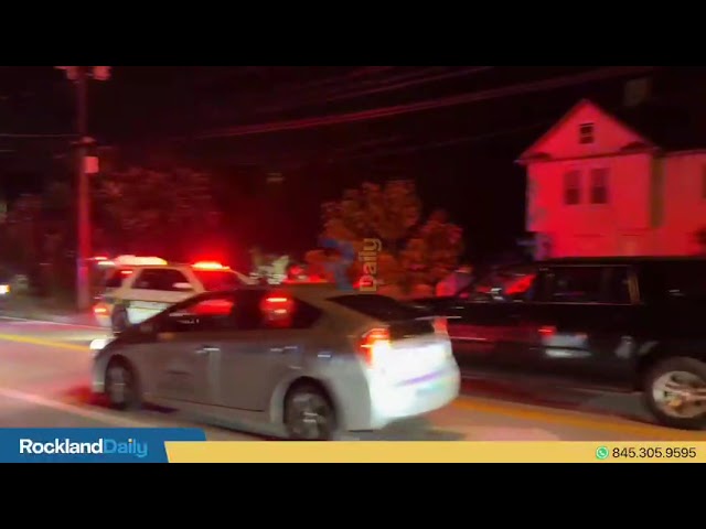 Emergency services responded to the scene of an accident where a cyclist was struck by car on Rt 59