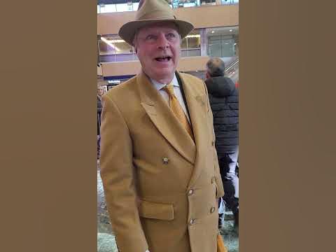 British Gentleman shows off his cashmere coat