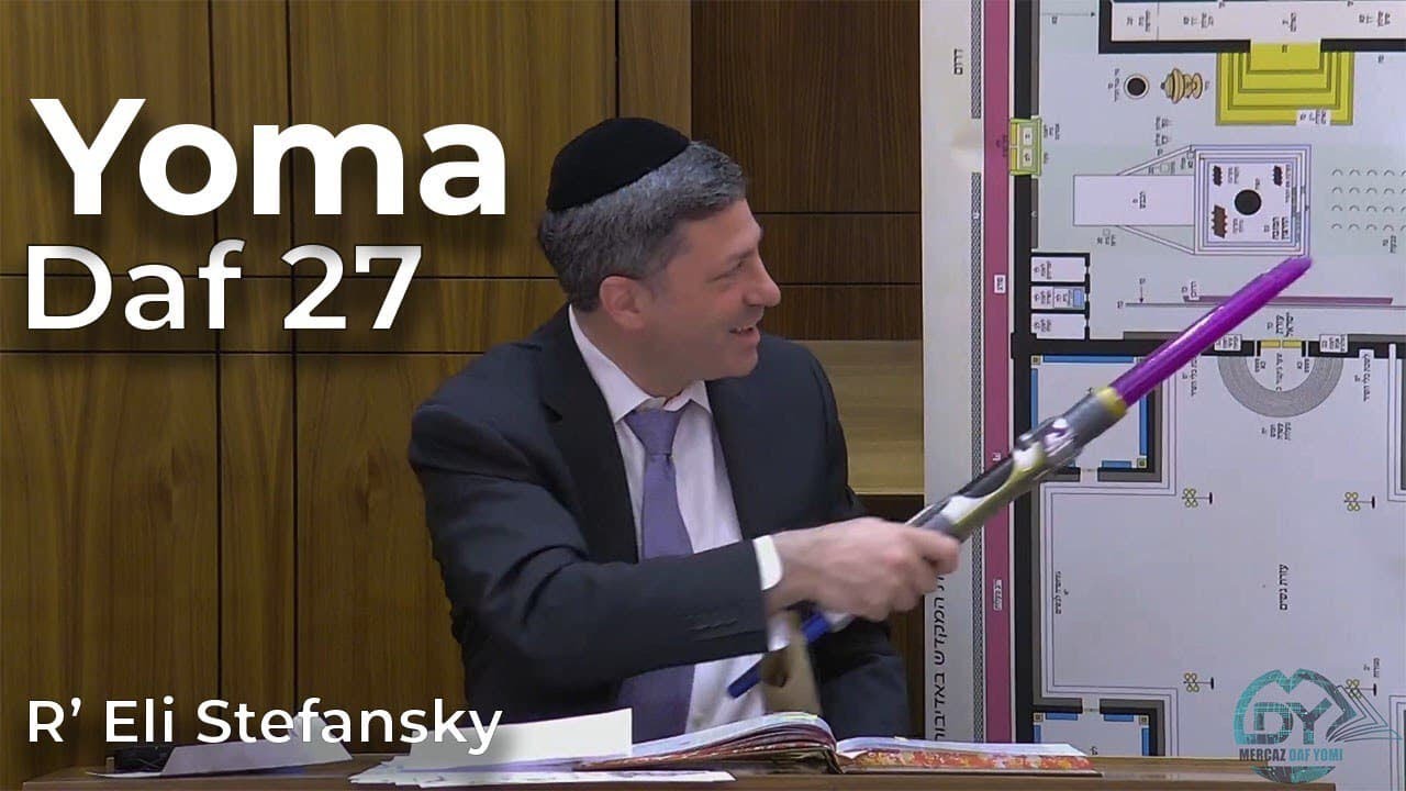 Daf Yomi Yoma Daf 27 by R’ Eli Stefansky