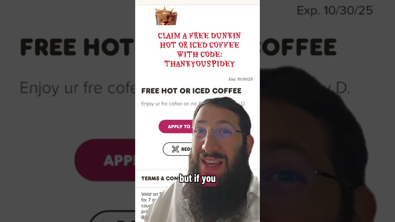 Free Coffee From Dunkin This Week!