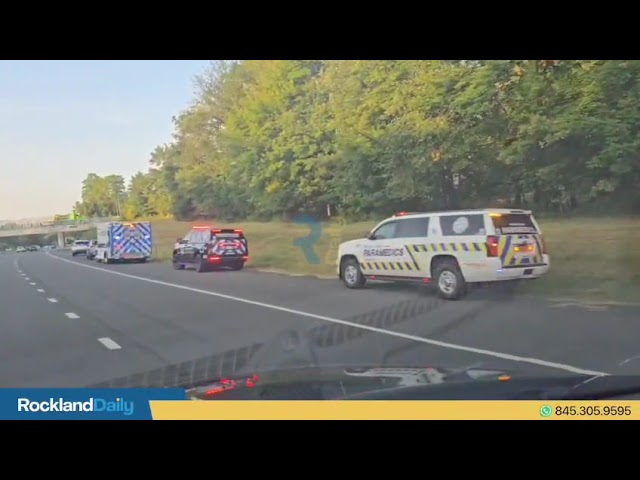A rollover accident occurred on the Garden State Parkway, right off the 14a exit ramp