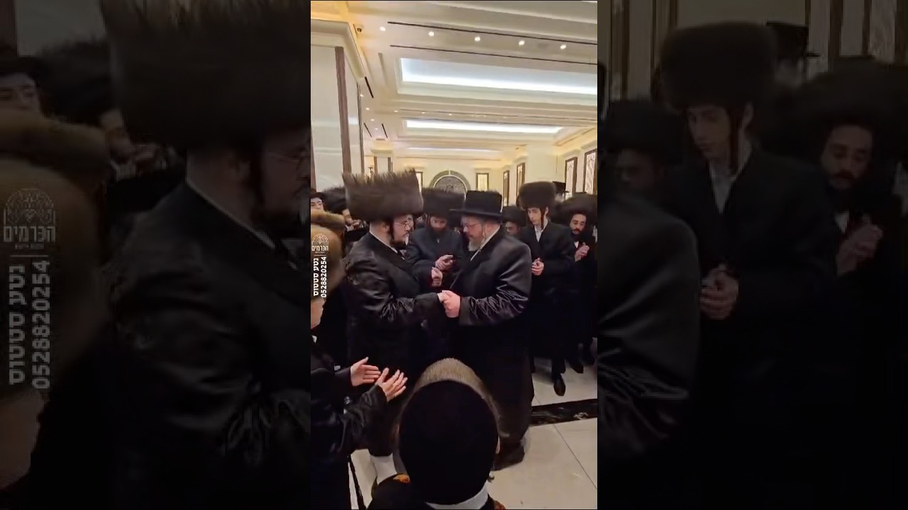 Belz Rebbe’s Son R’ Aaron Mordeche Dances at a Wedding | הגה”צ ר’ אהרן מרדכי רוקח בריקוד בחתונה