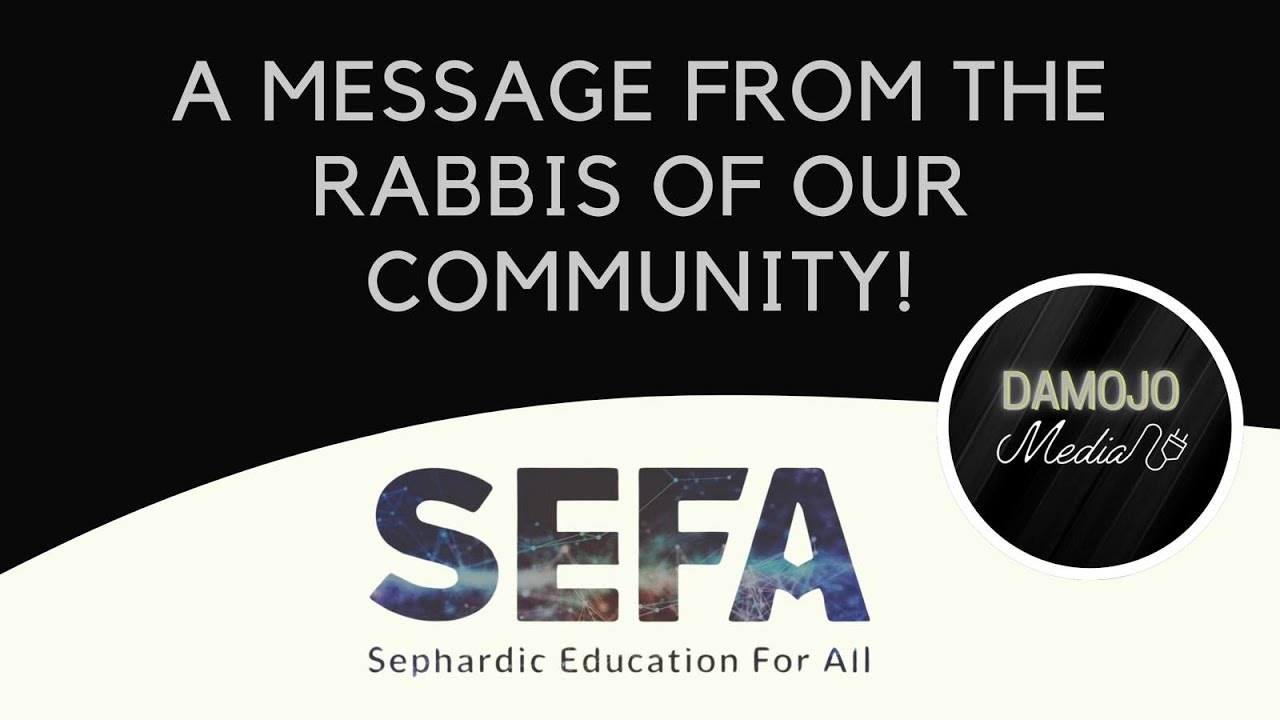 SEFA Rabbi Video