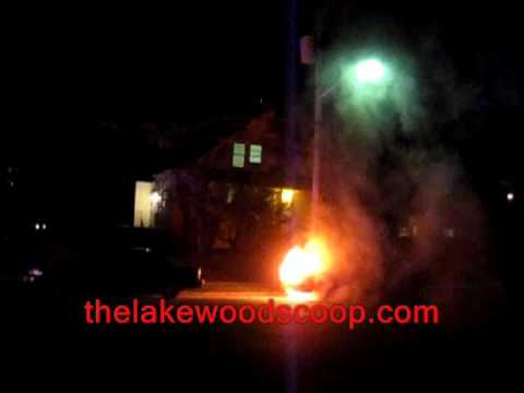 Car Smoking Then Catches Fire Caught On Camera