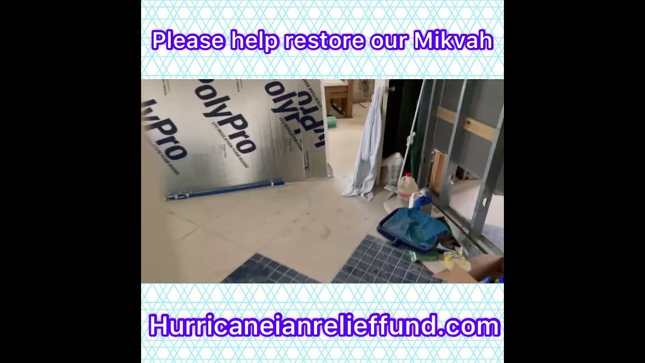 Please help restore our Mikvah  Flooded by Hurricane Ian Hurricaneianrelieffund.com