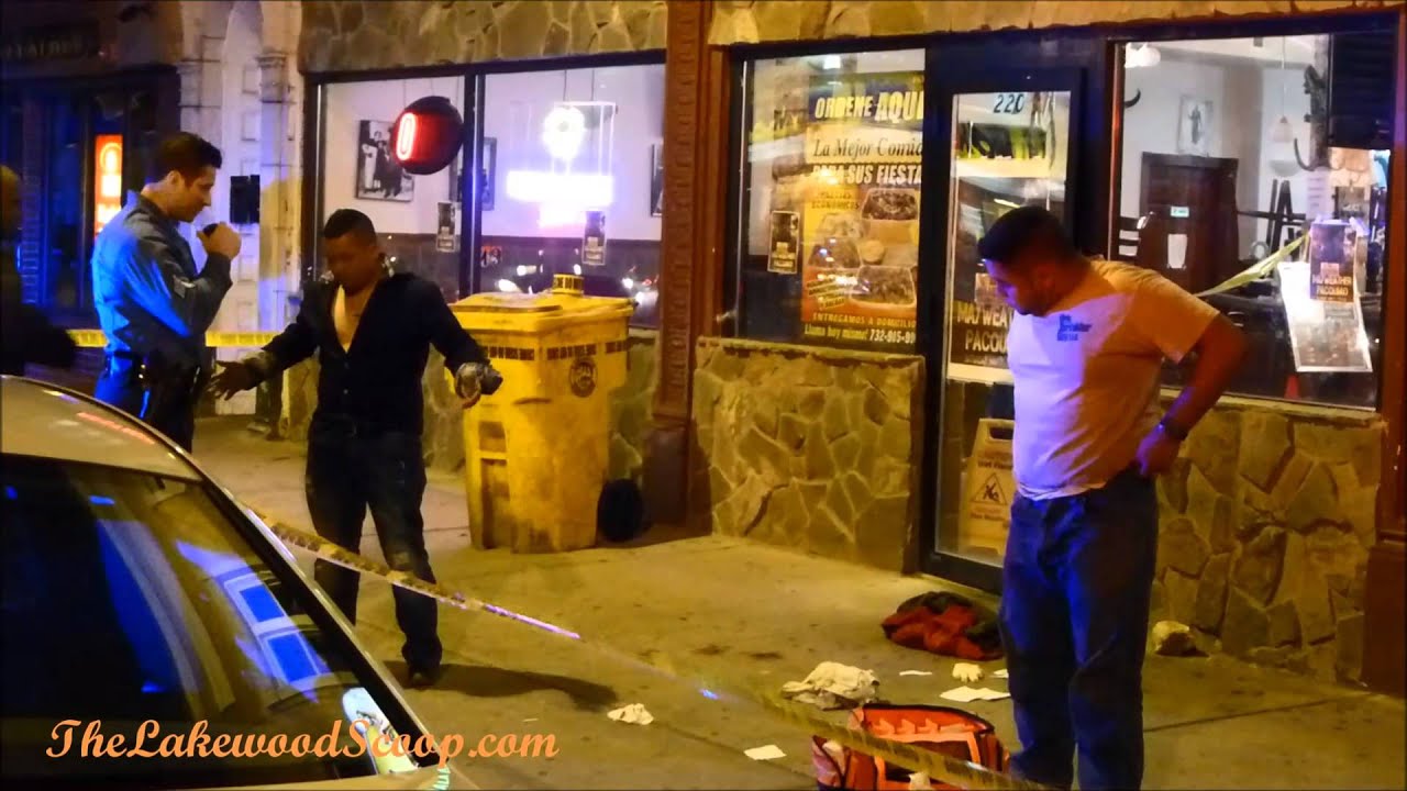 Stabbing Scene Downtown Lakewood