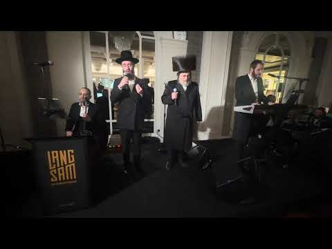 Hershey Langsam on the keys & Yoiny Rubin & Issac Honig beautiful Chuppah