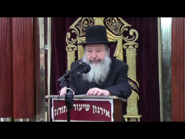 שיעור כללי בהלכות יום טוב - ר' ישראל דוד הארפענעס שליט"א