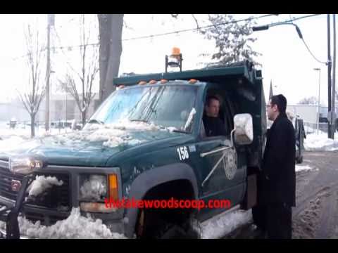 Mayor Menashe Miller and Township Manager On Snow Cleanup