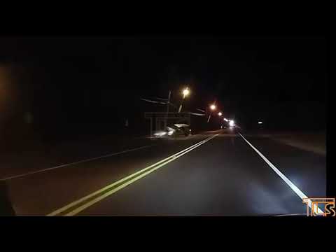 Dashcam car crashed into pole Toms River