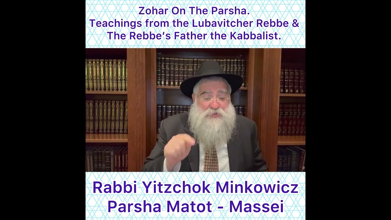 Zohar Parsha Matot -Massei Lubavitcher Rebbe & Rebbe’s Father Kabbalist. By Rabbi Yitzchok Minkowicz