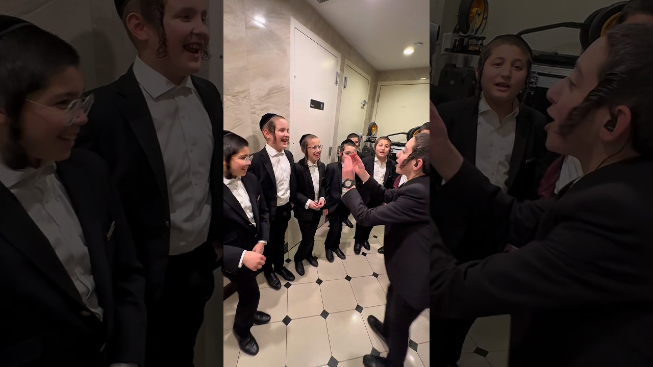 Behind the voices of YiddishNach. a bunch of kids, a late night, too much energy ❤️