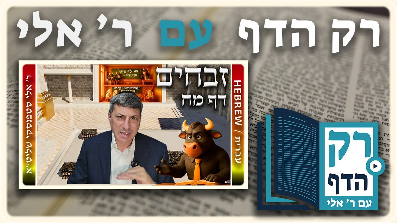חזרה - זבחים דף מח | "רק הדף" עם ר' אלי סטפנסקי