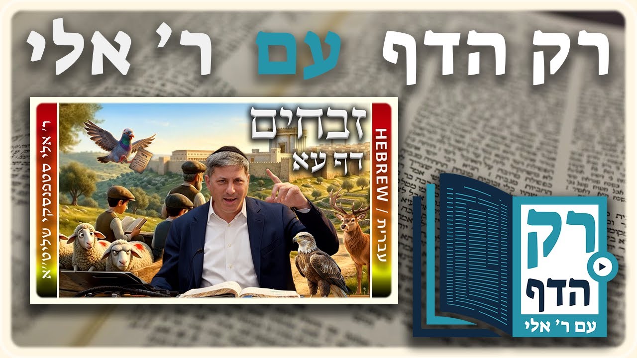 חזרה - זבחים דף עא | "רק הדף" עם ר' אלי סטפנסקי