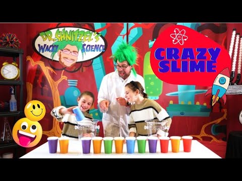 Science Experiments for kids Slime with Dr. Shnitzel's Wacky Science