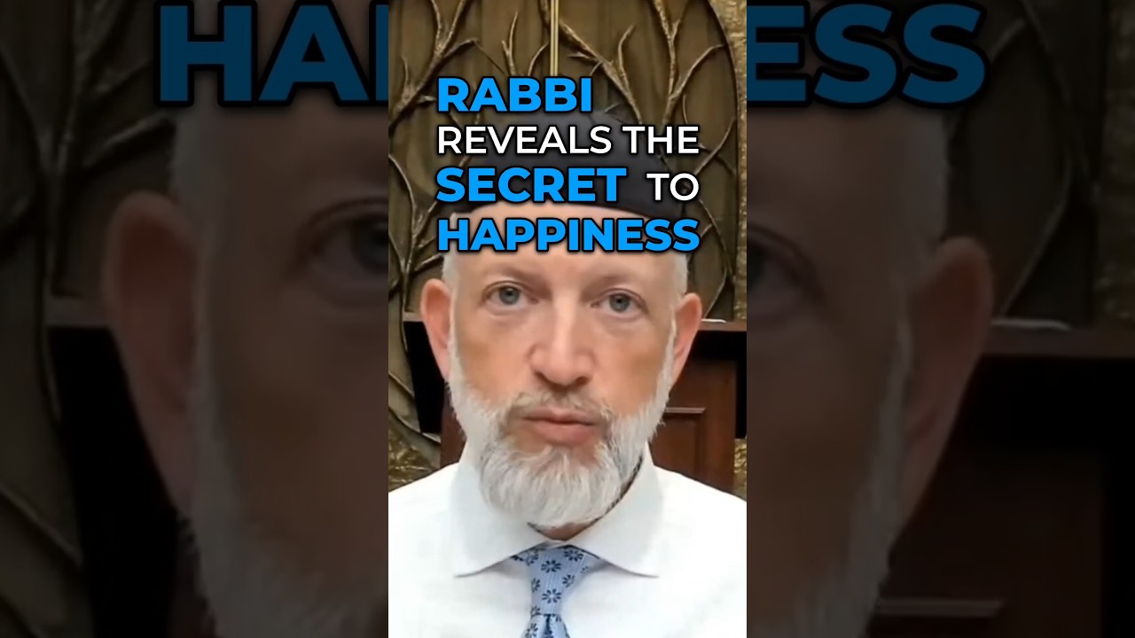 Rabbi REVEALS the secret to happiness