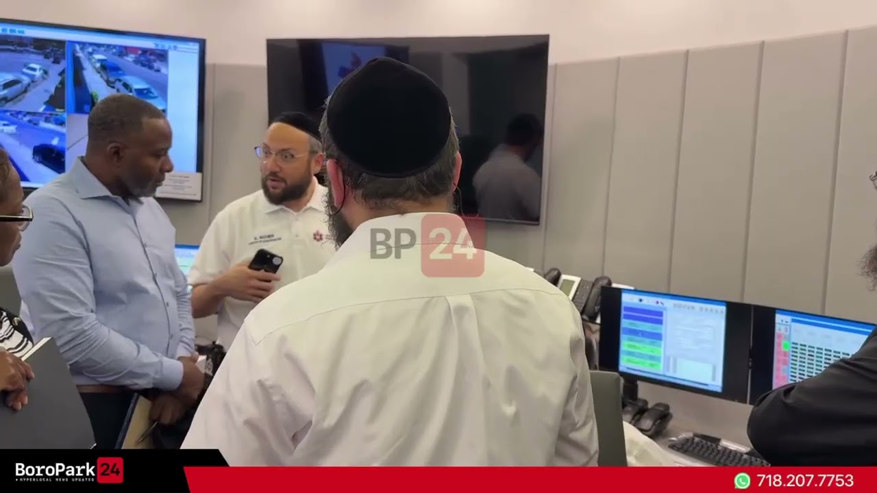 NYC DOT Deputy Director Sean Morgan visits Central Hatzolah Headquarters,